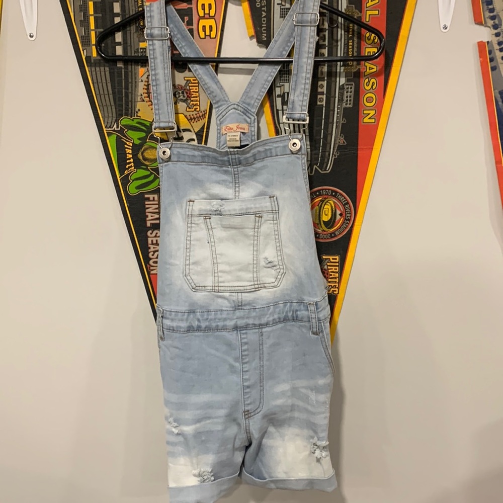 Elite Jeans Short Overalls Size L